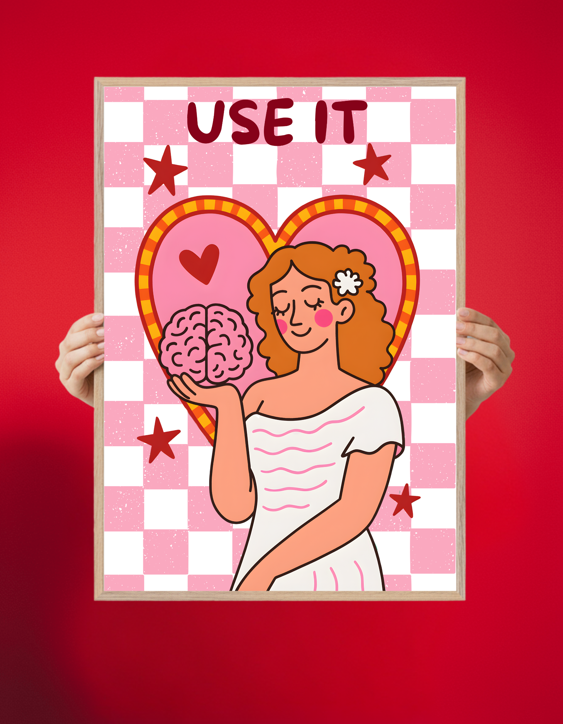 Use It – Brainy Love Poster (UNFRAMED)